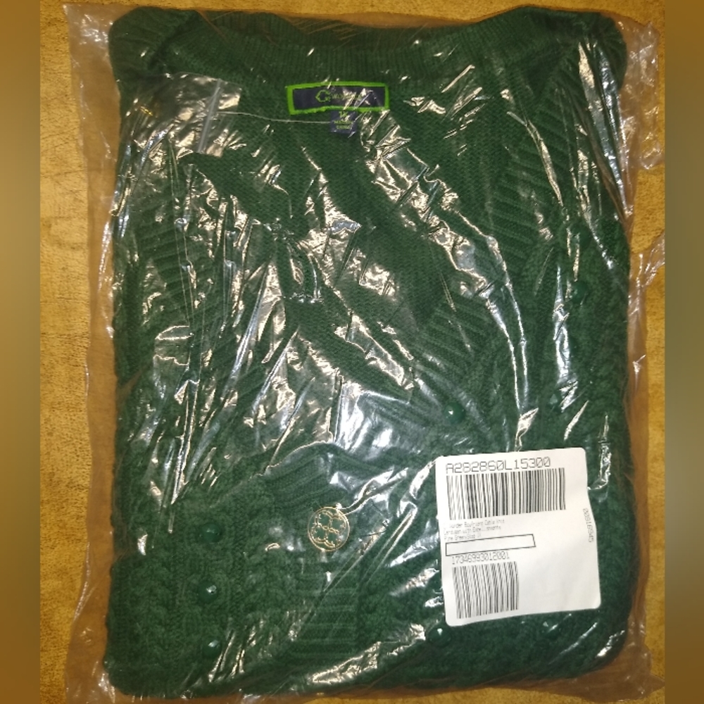 C.WONDER BOYFRIEND CABLE KNIT CARDIGAN (NEW)